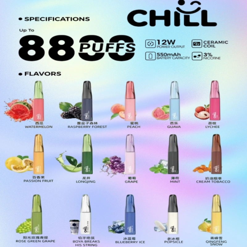 CHILL始祖鳥鴨嘴獸8800口拋棄式一次性電子煙免充電:圖片 2