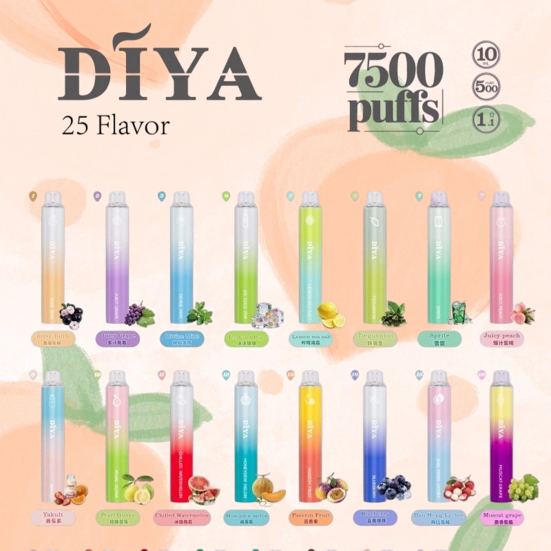 DIYA叮啞7500口拋棄式大容量一次性電子煙3%:圖片 2