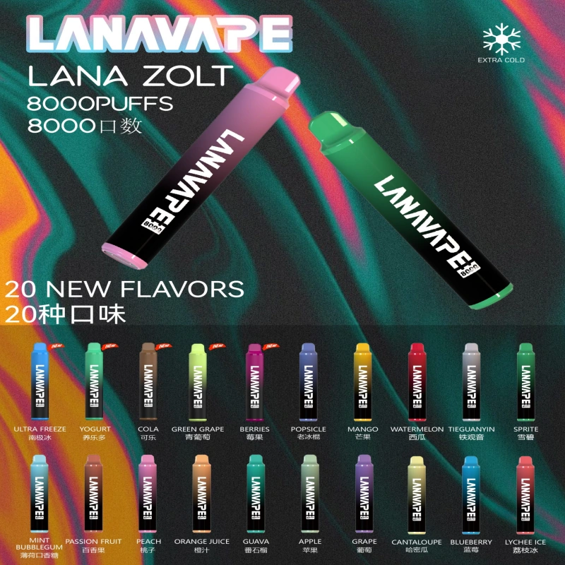 LANA ZOLT8000口拋棄式可充電一次性電子煙【多種口味】:圖片 2
